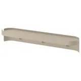 IKEA FLORSJÖN (ИКЕА ФЛОРШЁН) — Полка настенная с 3 крючками, бежевая 40x7 см — фото 1