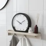 IKEA FLORSJÖN (ИКЕА ФЛОРШЁН) — Полка настенная с 3 крючками, бежевая 40x7 см — фото 3