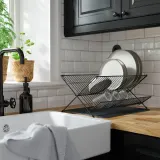 IKEA KVOT (ИКЕА КВОТ) — Сушилка для посуды, чёрная — фото 2
