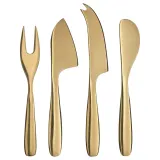 IKEA TILLAGD (ИКЕА ТИЛЛАГД) — Нож для сыра, набор 4 шт., цвет латуни — фото 1