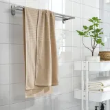 IKEA VÅGSJÖN (ИКЕА ВОГШЁН) — Полотенце банное, светло-бежевый 70х140 см — фото 4