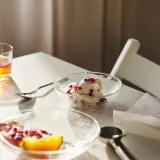IKEA STRANDKRABBA (ИКЕА СТРАНДКРАББА) — Тарелка глубокая, стекло/прозрачный 19 см — фото 2