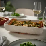 IKEA LYCKAD (ИКЕА ЛЙСКАД) — Форма для запекания, 2 шт., светло-бежевый/красно-коричневый — фото 2