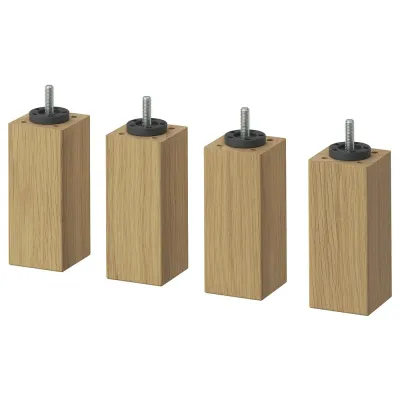 IKEA BURFJORD (ИКЕА БУРФЙОРД) — Ножка, имитация дуба 12.5 см