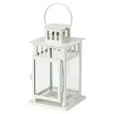 IKEA BORRBY (ИКЕА БОРРБЙ) — Фонарь, для дома/улицы белый 20 см — фото 1