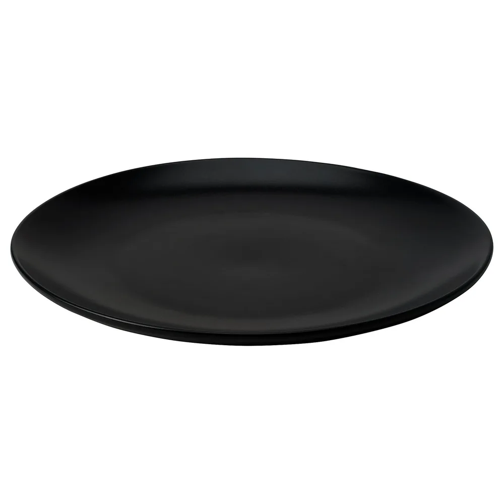 IKEA FÄRGKLAR (ИКЕА ФЭРГКЛАР) — Тарелка, матовая тёмно-серая 26 см