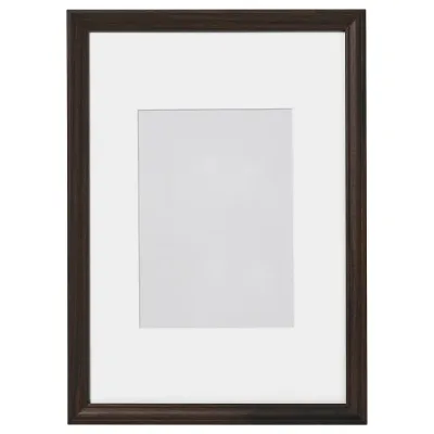 IKEA KLOTKÖRSBÄR (ИКЕА КЛОТКЁРСБЭР) — Рамка, под дуб/тёмно-коричневая 21x30 см