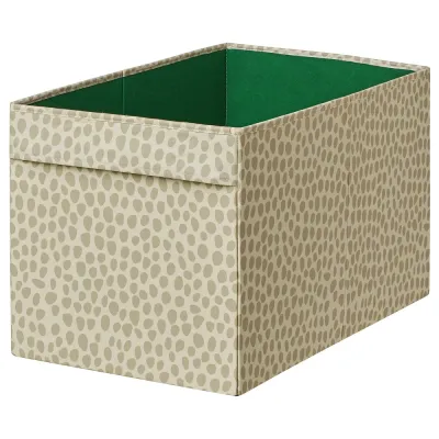 IKEA SLÄKT (ИКЕА СЛЭКТ) — Коробка для хранения, бежевая 55x33x33 см