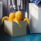 IKEA SLÄKT (ИКЕА СЛЭКТ) — Коробка для хранения, бежевая 55x33x33 см — фото 2