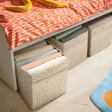 IKEA SLÄKT (ИКЕА СЛЭКТ) — Коробка для хранения, бежевая 55x33x33 см — фото 4