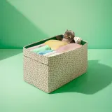 IKEA SLÄKT (ИКЕА СЛЭКТ) — Коробка для хранения, бежевая 55x33x33 см — фото 5