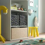 IKEA SLÄKT (ИКЕА СЛЭКТ) — Коробка для хранения, бежевая 55x33x33 см — фото 8