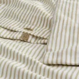 IKEA SOLFIBBLA (ИКЕА СОЛФИББЛА) — Пододеяльник и 2 наволочки, белый беж/полоска 200x200/50x60 см — фото 4