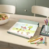 IKEA RELATERA (ИКЕА РЕЛАТЕРА) — Подставка для письма, светлый серо-зелёный — фото 3