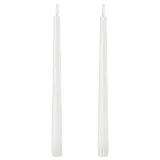 IKEA SMÅLOM (ИКЕА СМОЛОМ) — Свеча коническая LED, на батарейках белая — фото 1