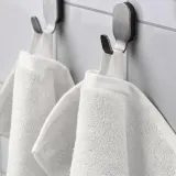 IKEA BROKGLIM (ИКЕА БРОКГЛИМ) — Полотенце банное, белое 70x140 см — фото 3