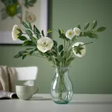 IKEA GULDSPETT (ИКЕА ГУЛДСПЕТТ) — Искусственный цветок, бумага/Роза белый 50 см — фото 2