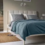 IKEA TRATTVIVA (ИКЕА ТРАТТВИВА) — Покрывало, тёмный серо-синий 230х250 см — фото 3