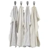 IKEA VÄLVÅRDAD (ИКЕА ВЭЛВОРДАД) — Полотенце кухонное, белый/синий рисунок 45x60 см — фото 1