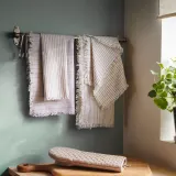 IKEA VÄLVÅRDAD (ИКЕА ВЭЛВОРДАД) — Полотенце кухонное, белый/синий рисунок 45x60 см — фото 3