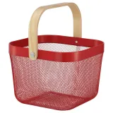 IKEA RISATORP (ИКЕА РИСАТОРП) — Корзина, ярко-красный 25x26x18 см — фото 1