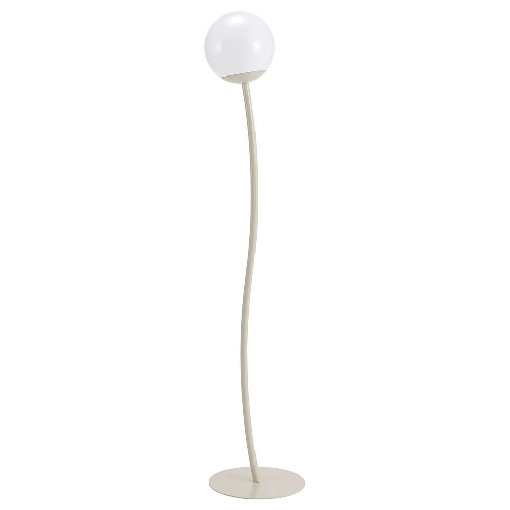 IKEA SOLVINDEN (ИКЕА СОЛВИНДЕН) — Светильник напольный, на солнечной батарее/для улицы бежевый