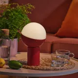 IKEA SOLVINDEN (ИКЕА СОЛВИНДЕН) — Декоративная подсветка LED, на солнечной батарее/шар красный 25 см — фото 2