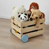 IKEA FLISAT (ИКЕА ФЛИСАТ) — Ящик для игрушек на колёсиках 38x43x29 см — фото 2