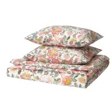 IKEA DAGGSALVIA (ИКЕА ДАГГСАЛВИА) — Комплект постельного белья: пододеяльник и 2 наволочки, разноцветный/цветочный рисунок 200x200/50x60 см — фото 1