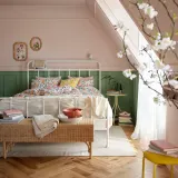 IKEA DAGGSALVIA (ИКЕА ДАГГСАЛВИА) — Комплект постельного белья: пододеяльник и 2 наволочки, разноцветный/цветочный рисунок 200x200/50x60 см — фото 3