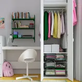 IKEA STUK (ИКЕА СТУК) — Коробка с перегородкой, белый/чёрный 17x51x18 см — фото 6