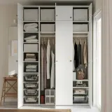 IKEA STUK (ИКЕА СТУК) — Коробка с перегородкой, белый/чёрный 32x51x18 см — фото 4