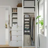 IKEA STUK (ИКЕА СТУК) — Подвесные полки, 7 отделений, белый/чёрный 30x30x90 см — фото 5