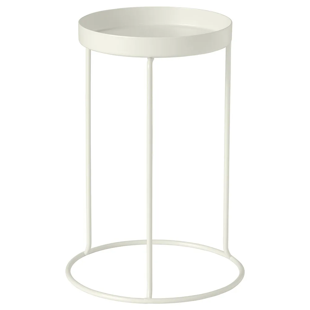 IKEA LÅNGNÄBB (ИКЕА ЛОНГНЭББ) — Подставка для цветочного горшка, для дома/улицы/белая 26 см
