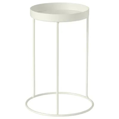 IKEA LÅNGNÄBB (ИКЕА ЛОНГНЭББ) — Подставка для цветочного горшка, для дома/улицы/белая 26 см