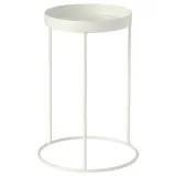IKEA LÅNGNÄBB (ИКЕА ЛОНГНЭББ) — Подставка для цветочного горшка, для дома/улицы/белая 26 см — фото 1