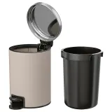 IKEA EKOLN (ИКЕА ЕКОЛН) — Мусорное ведро, бежевое 3 л — фото 2