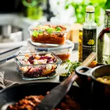 IKEA 365+ (ИКЕА 365+) — Контейнер для продуктов с крышкой, квадратный/стекло 600 мл — фото 5