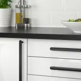 IKEA NYDALA (ИКЕА НИДАЛА) — Ручка мебельная, чёрная 346 мм — фото 2