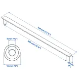 IKEA NYDALA (ИКЕА НИДАЛА) — Ручка мебельная, чёрная 346 мм — фото 4