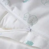 IKEA LEN (ИКЕА ЛЕН) — Пододеяльник и 1 наволочка для детской кроватки, белый синий/в белочки и ежики 110x125/35x55 см — фото 5
