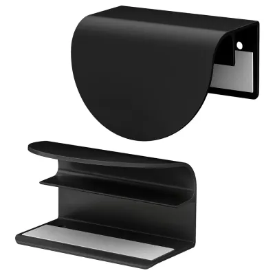 IKEA LATMASK (ИКЕА ЛАТМАСК) — Ручка зажимная, чёрный 60 мм 2 шт.