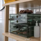 IKEA VISSLAÅN (ИКЕА ВИССЛАОН) — Мини-комод с 2 ящиками, серый 23x19x9 см — фото 3