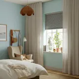 IKEA LENDA (ИКЕА ЛЕНДА) — Штора с подхватом, 2 шт., кремовый/на ленте 140х280 см — фото 2
