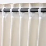 IKEA LENDA (ИКЕА ЛЕНДА) — Штора с подхватом, 2 шт., кремовый/на ленте 140х250 см — фото 4