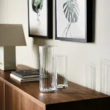 IKEA PÄRLGLADA (ИКЕА ПЭРЛГЛАДА) — Ваза, прозрачное стекло 24 см — фото 3