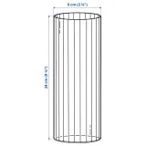 IKEA PÄRLGLADA (ИКЕА ПЭРЛГЛАДА) — Ваза, прозрачное стекло 24 см — фото 4