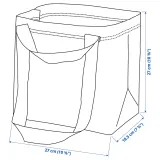 IKEA BRATTBY (ИКЕА БРАТТБИ) — Сумка, синий 27x27 см — фото 2