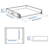 IKEA MAXIMERA (ИКЕА МАКСИМЕРА) — Ящик, низкий, белый 60x60 см — фото 7
