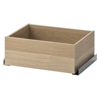 IKEA KOMPLEMENT (ИКЕА КОМПЛИМЕНТ) — Ящик, имитация дуба, белёный 50x35 см